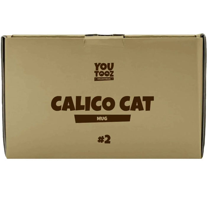 Calico Cat Sculpted Mug (Ceramic, 8 oz.) - Youtooz