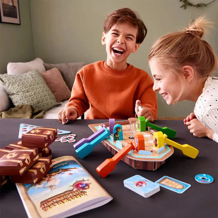 Capt'n Pepe: Treasure Ahoy! - Cooperative Pirates Board Game for Family, Adults, and Children (2-5 Players, Ages 6+) - HABA