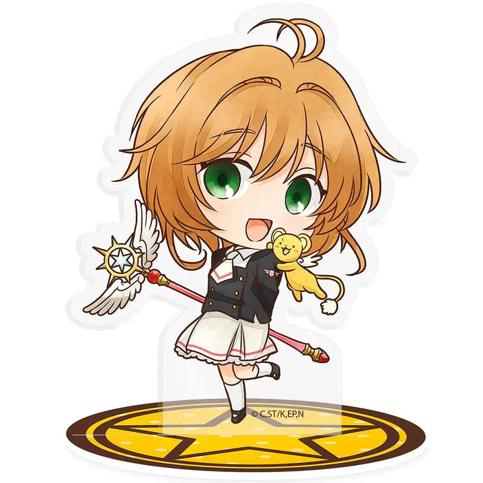 Cardcaptor Sakura: Clear Card - Chibi Winter School Uniform Sakura Standee Figure (3.75" Acrylic) - ABYstyle - Acryl Series