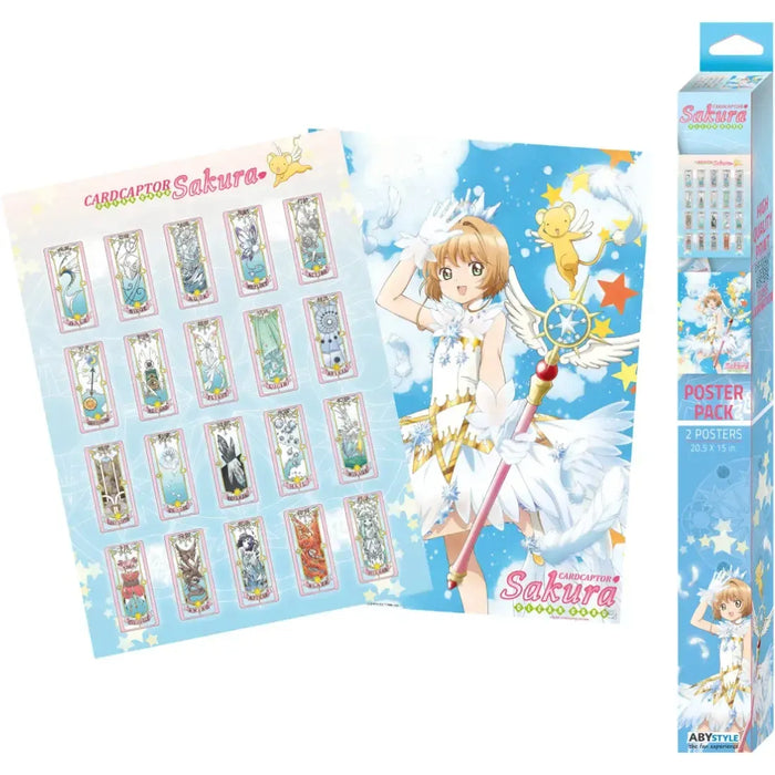 Cardcaptor Sakura: Clear Card - Sakura & Clear Cards Boxed Poster Set (20.5"x15") - ABYstyle