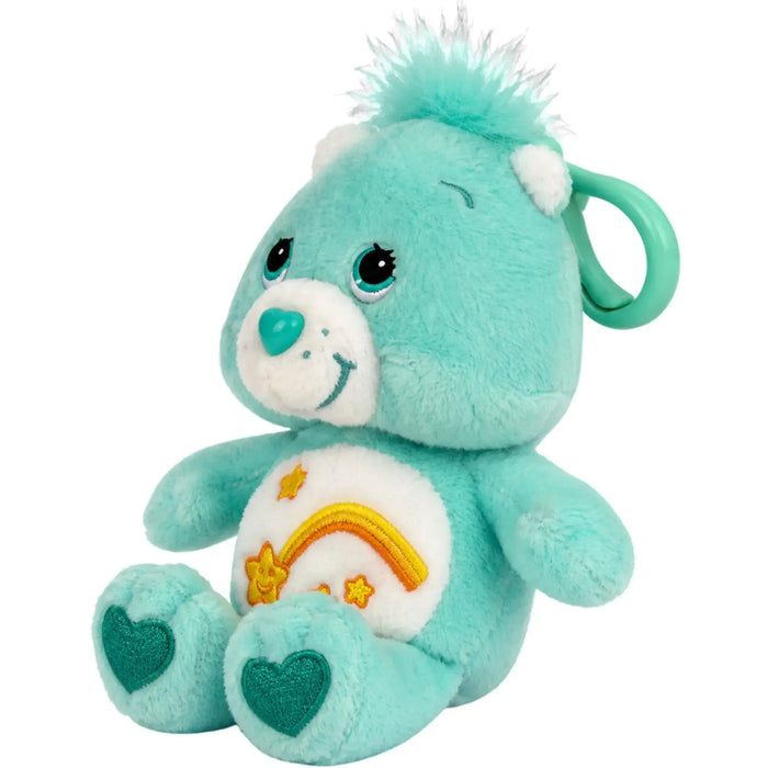Care Bears - Wish Bear Clip-On Plush (5.5") - Play Along - 20th Anniversary Edition - (2002)
