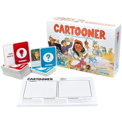 Cartooner: The Fast & Furious Game of Drawing Comics - Party Anime Card Game for Family, Adults, and Children (1-8 Players, Age 12+) - Japanime Games