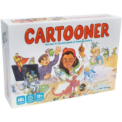 Cartooner: The Fast & Furious Game of Drawing Comics - Party Anime Card Game for Family, Adults, and Children (1-8 Players, Age 12+) - Japanime Games