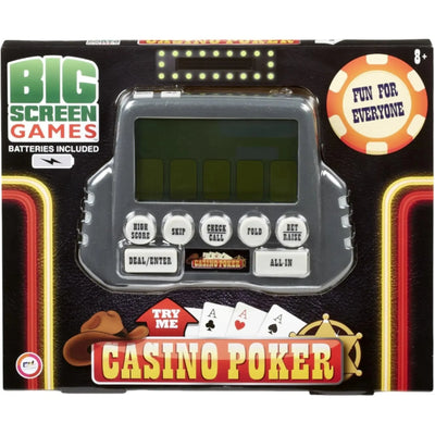 Casino Poker - Electronic Handheld Game - Big Screen Games - (2017)