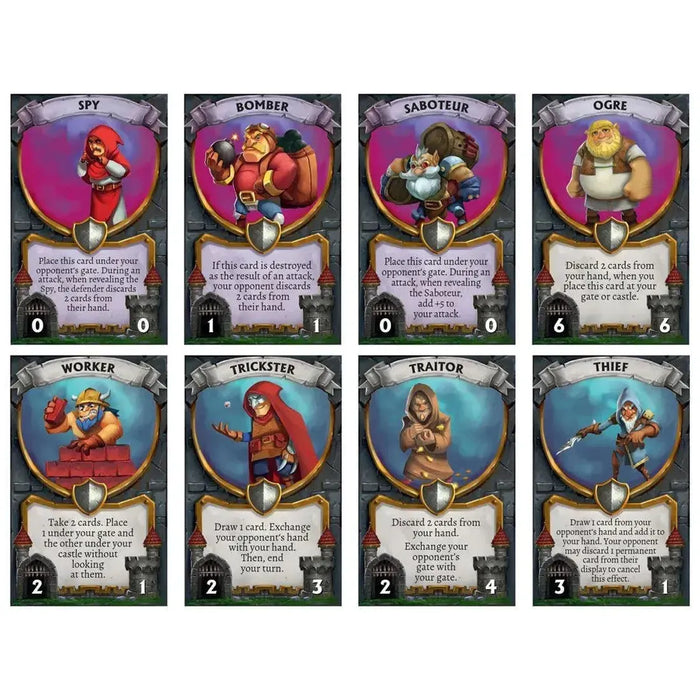 Castle Rampage - Strategy War Card Game for Family, and Adults (2 Players, Ages 8+) - Pegasus Spiele