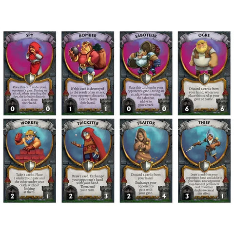 Castle Rampage - Strategy War Card Game for Family, and Adults (2 Players, Ages 8+) - Pegasus Spiele