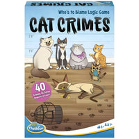 Cat Crimes "Who's to Blame Logic Game" Board Game - ThinkFun- Image 1