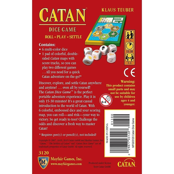 Catan: Dice Game - Dice-Based Civilization Board Game for Family, Adults & Children (1-4 Players, Ages 7+) - Catan Studio