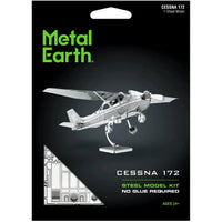 Cessna 172 Airplane Figure Model Kit (Steel, Moderate Difficulty) - Fascinations - Metal Earth Series - (2023)