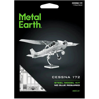 Cessna 172 Airplane Figure Model Kit (Steel, Moderate Difficulty) - Fascinations - Metal Earth Series - (2023)