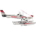Cessna 182 Floatplane Plane Figure Model Kit (Steel, Moderate Difficulty) - Fascinations - Metal Earth Series