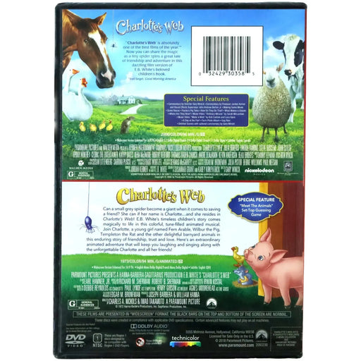 Charlotte’s Web | Live Action & Animated Movie | DVD | 2-Movie Collection