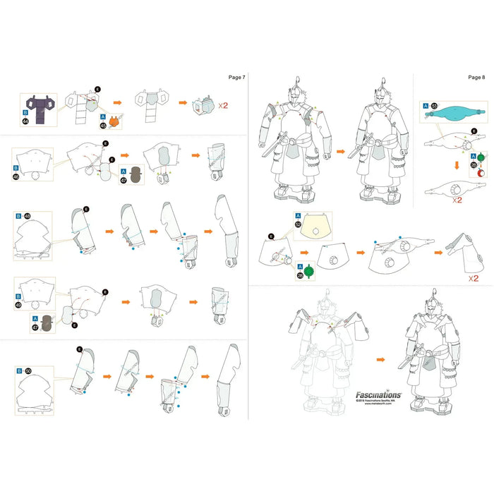 Chinese Ming Warrior Armor Figure Model Kit (Steel, Moderate Difficulty) - Fascinations - Metal Earth Series - (2022)