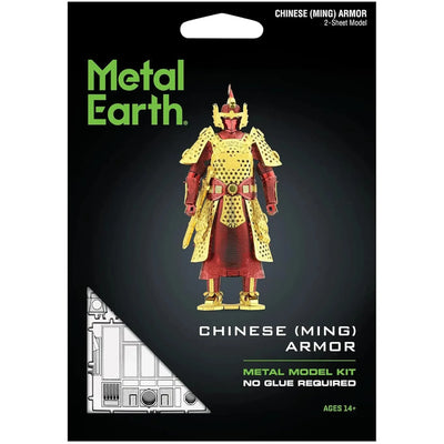 Chinese Ming Warrior Armor Figure Model Kit (Steel, Moderate Difficulty) - Fascinations - Metal Earth Series - (2022)