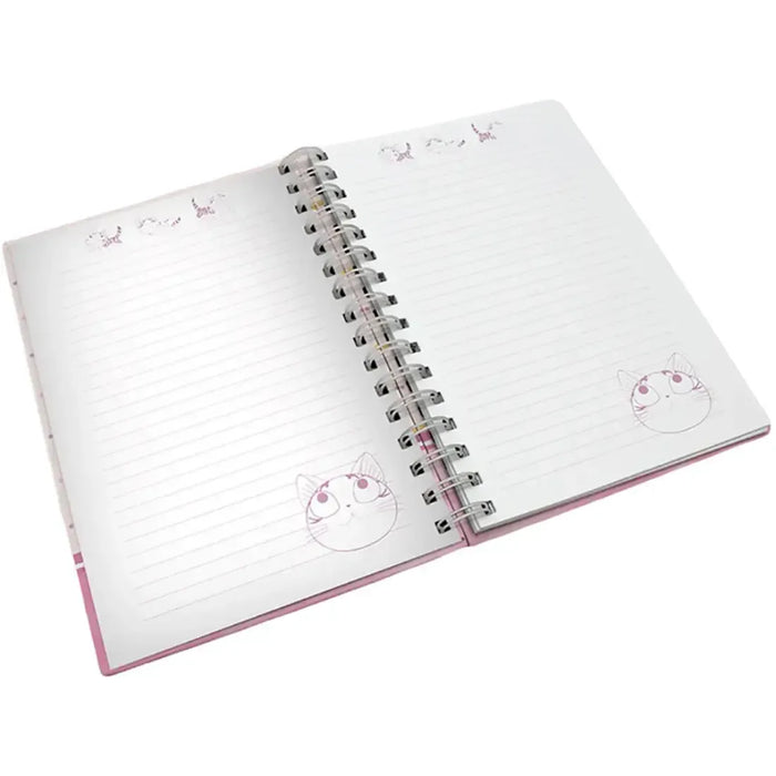 Chi's Sweet Home - Purrty in Pink Hardcover Spiral Bound Notebook (8.75"x6") - ABYstyle
