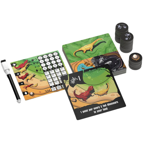 Chomp - Tile Placement Dinosaur Board Game for Family, Adults, and Children (1-4 Players, Ages 10+) - Allplay