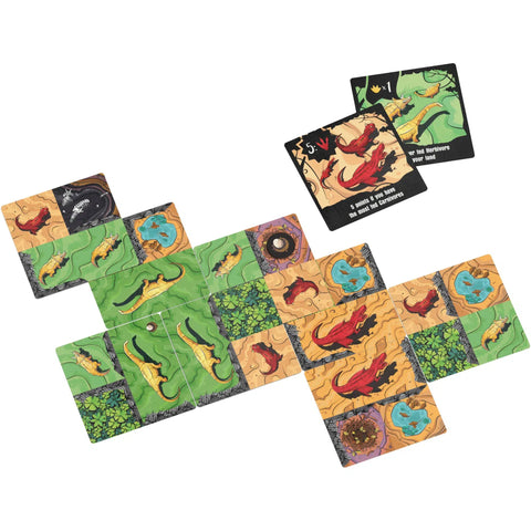 Chomp - Tile Placement Dinosaur Board Game for Family, Adults, and Children (1-4 Players, Ages 10+) - Allplay