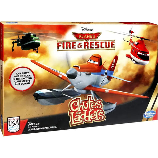 Chutes and Ladders: Disney's Planes Fire & Rescue Edition - Dice-Based Animation Board Game for Family, and Children (2-4 Players, Ages 3+) - Hasbro