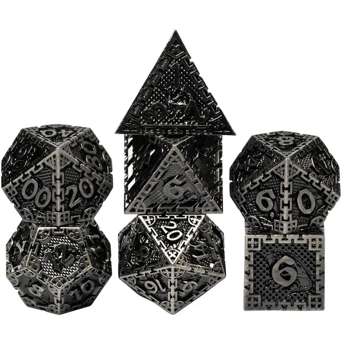Citadel Metal Dice Set (7 Dice, Polyhedral) - Game Master Dice