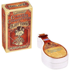 Clarendon's Cunning Concoction Bluff Trivia - Bluffing Vintage Card Game for Family and Adults (2+ Players, Age 10+) - University Games - Front Porch Classics Series