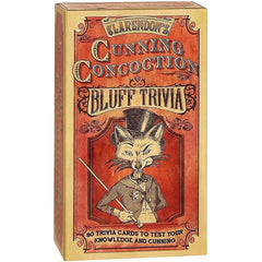 Clarendon's Cunning Concoction Bluff Trivia - Bluffing Vintage Card Game for Family and Adults (2+ Players, Age 10+) - University Games - Front Porch Classics Series