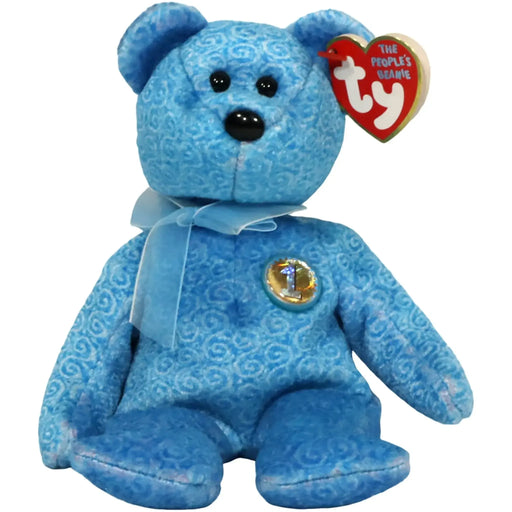 Classy the Bear Plush (8.5") - Ty - The People's Beanie Collection - (2001)