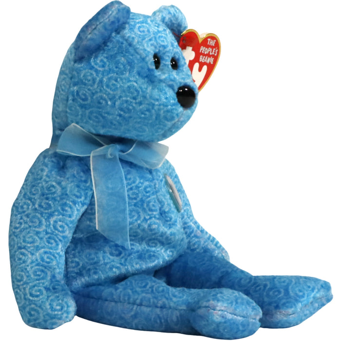 Classy the Bear Plush (8.5") - Ty - The People's Beanie Collection - (2001)