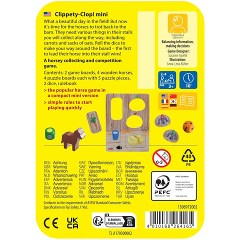 Clippety-Clop! Mini - Dice-Based Horses Board Game for Family, Adults, and Children (2-4 Players, Ages 3+) - HABA - Image 3