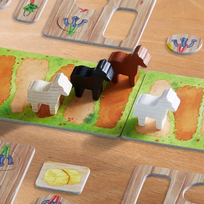Clippety-Clop! Mini - Dice-Based Horses Board Game for Family, Adults, and Children (2-4 Players, Ages 3+) - HABA