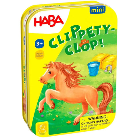 Clippety-Clop! Mini - Dice-Based Horses Board Game for Family, Adults, and Children (2-4 Players, Ages 3+) - HABA - Image 1