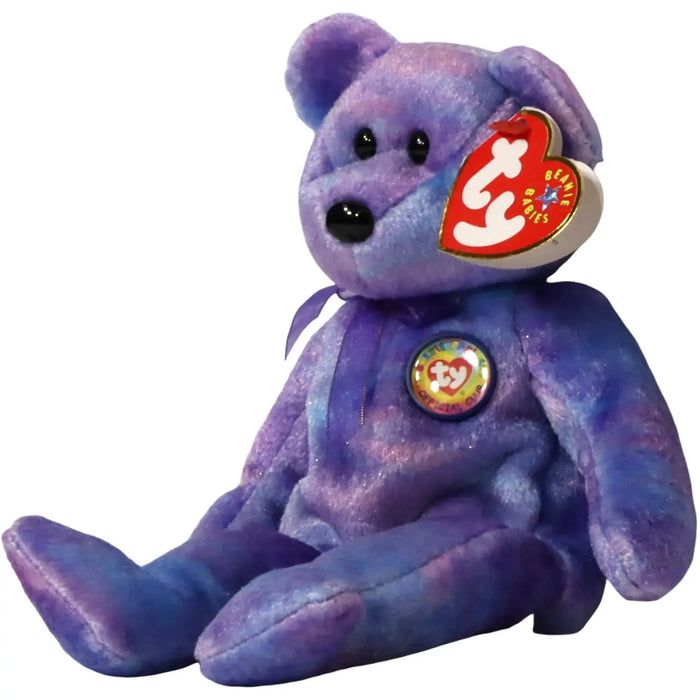 Clubby IV Version 1 Bear Plush (8.5") - Ty - Original Beanie Babies Series - (2001)