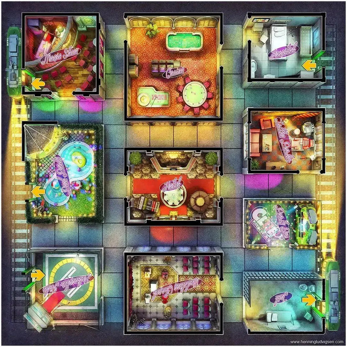 Clue: Lost in Vegas Edition - Competitive Mystery Board Game for Adults (2-6 Players, Ages 12+) - Hasbro Gaming