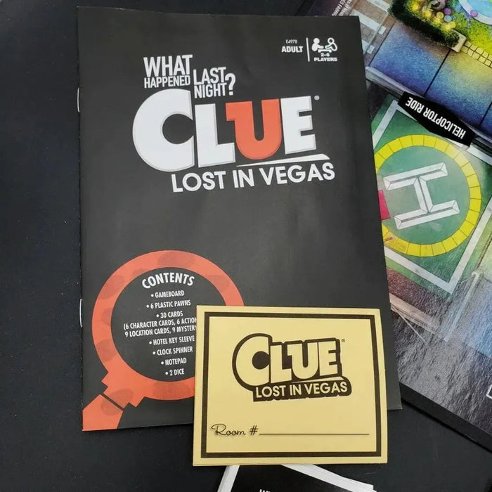 Clue: Lost in Vegas Edition - Competitive Mystery Board Game for Adults (2-6 Players, Ages 12+) - Hasbro Gaming