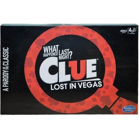 Clue: Lost in Vegas Edition - Competitive Mystery Board Game for Adults (2-6 Players, Ages 12+) - Hasbro Gaming