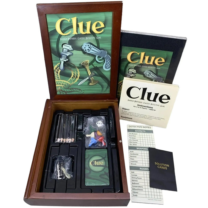 Clue: Vintage Game Collection Edition - Social Deduction Mystery Board Game for Family, Adults, and Children (3-6 Players, Ages 8+) - Hasbro [Parker Brothers] - Target Exclusive - (2005)