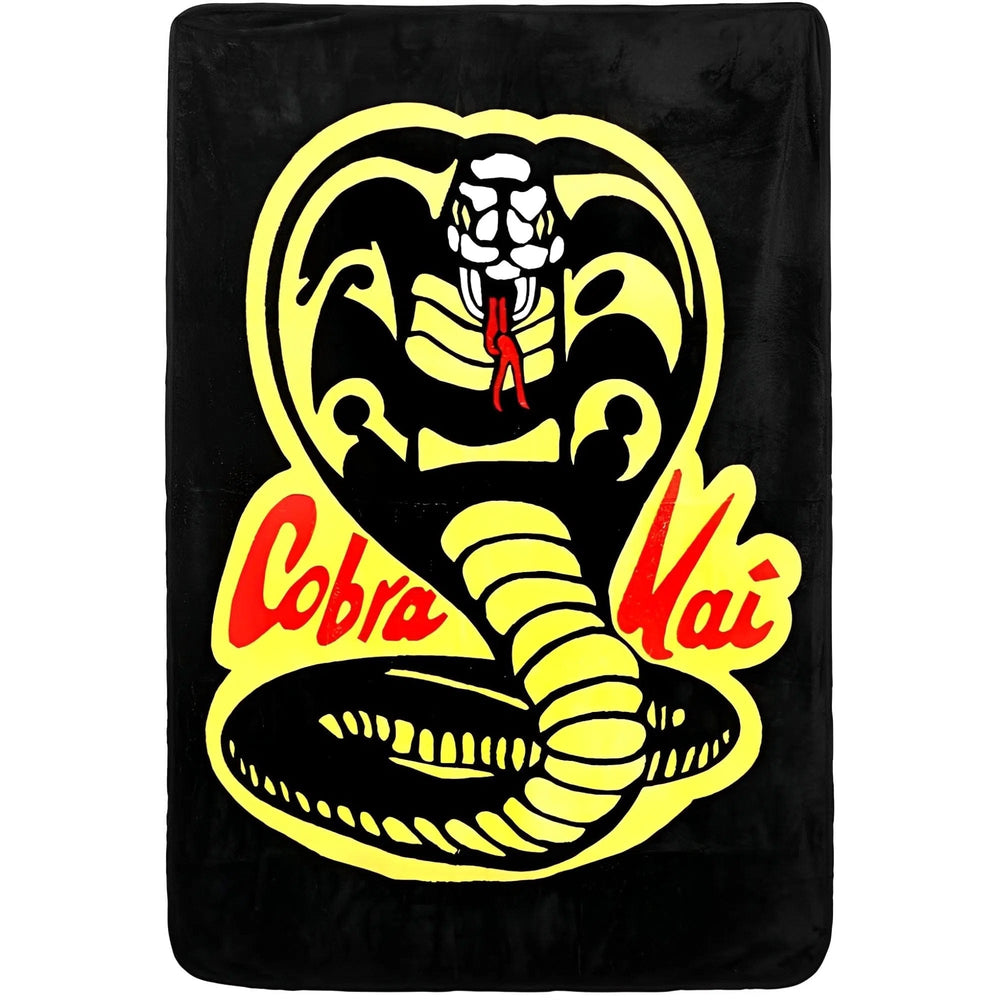 Cobra Kai - Snake Logo Plush Throw Blanket (45"x60") - Bioworld