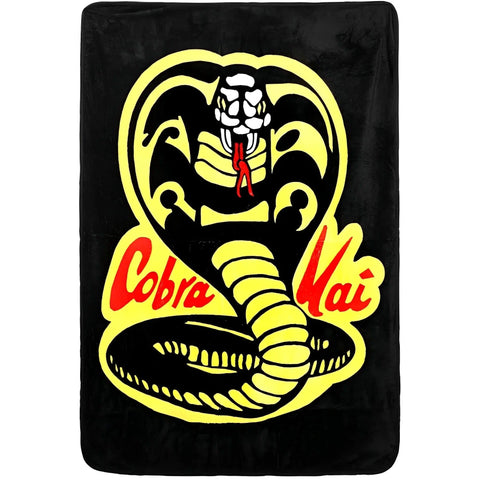 Cobra Kai - Snake Logo Plush Throw Blanket (45