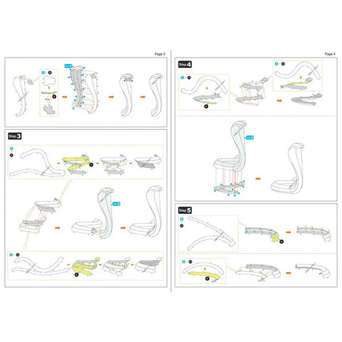 Cobra Snake Figure Model Kit (Steel, Moderate Difficulty) - Fascinations - Metal Earth Series