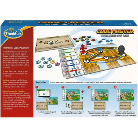 Code Master - Solo Programming Logic Board Game for Children (1 Player, Ages 8+) - ThinkFun - Image 3