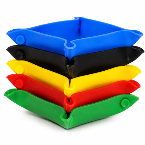 Collapsible Board Game Storage Trays (Set of 5, Sillicone) - Image 2
