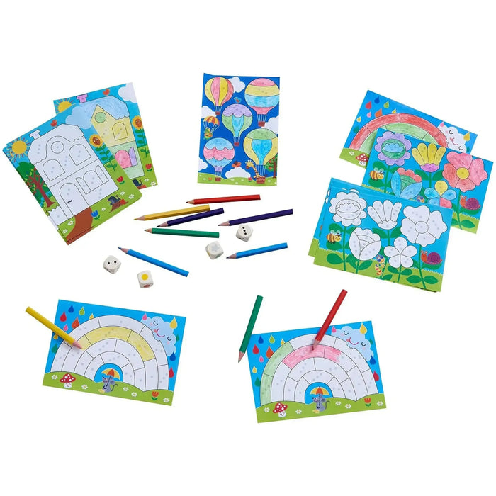 Color It! - Dice-Based Coloring Board Game for Family, Adults, and Children (2-4 Players, Ages 4+) - HABA