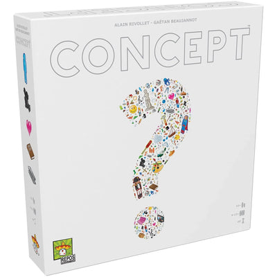 Concept - Party Communication Board Game for Family, Adults, and Children (4-12+ Players, Ages 10+) - Repos Production