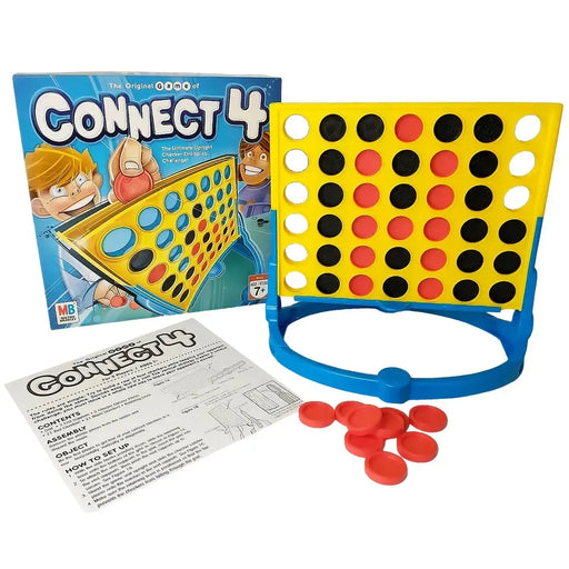 Connect 4 - Competitive Abstract Game for Family, Adults, and Children (2 Players, Ages 7+) - Milton Bradley - (2006)