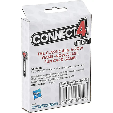 Connect 4 - Strategy Abstract Card Game for Family, Adults, and Children (2-4 Players, Ages 6+) - Hasbro Gaming
