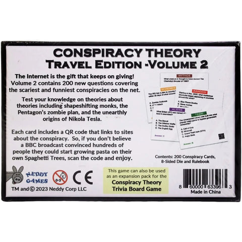 Conspiracy Theory Travel Edition: Volume 2 - Card Game Expansion - Neddy Games - (2023) - Image 3