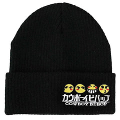 Cowboy Bebop - Ed Emojis & Anime Logo Beanie Hat - Bioworld
