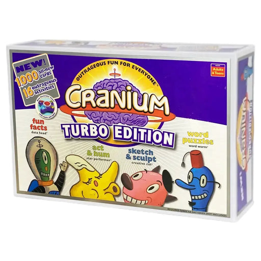 Cranium: Turbo Edition - Party Trivia Board Game for Family, and Adults (4+ Players, Ages 12+) - Cranium