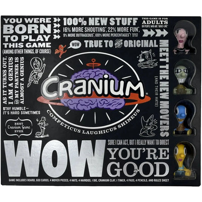 Cranium WOW - Party Trivia Board Game for Family and Adults (4+ Players, Ages 13+) - Hasbro