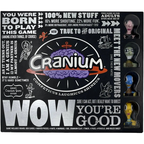 Cranium WOW - Party Trivia Board Game for Family and Adults (4+ Players, Ages 13+) - Hasbro