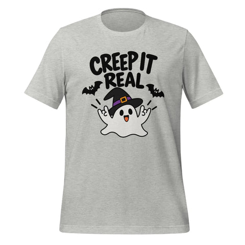 Creep It Real T-Shirt - Funny Halloween Ghost Gag Gift Graphic Tee - Image 25